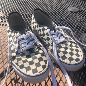 Checkered authentic vans